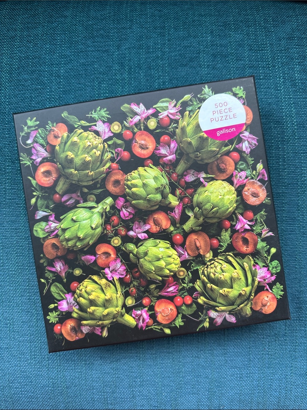 NWT Galison Artichoke Floral 500 Piece Puzzle